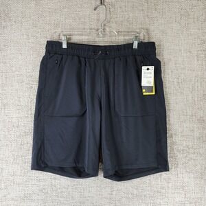 Zella Athletic Shorts Gym Training Mens Large Black Pull On Pockets NWT